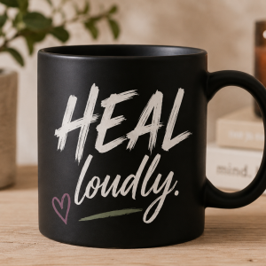 Heal Loudly 11 oz mug